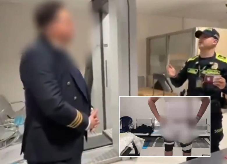 Intentó pasar los controles del aeropuerto vestido de piloto, pero fue capturado por las autoridades. Foto: Polícia. 