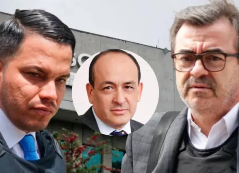 Sneyder Pinilla, el hoy magistrado Vladimir Fernández y Olmedo López. El primero y el tercero están procesados por el escándalo de la UNGRD. Fotos: Colprensa y redes sociales.
