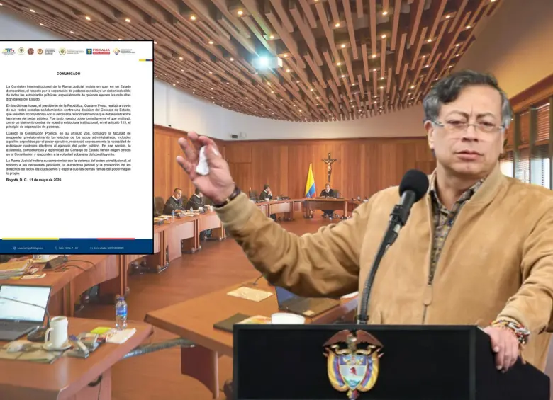 La Comisión Interinstitucional de la Rama Judicial le respondió al presidente por sus críticas; se estableció que estas “resultan incompatibles con la necesaria relación armónica que debe existir entre las ramas del poder público”. 