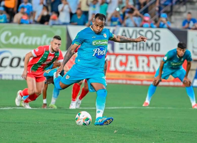 El delantero antioqueño Andrés Rentería, de 32 años, fue el goleador del fútbol profesional colombiano. FOTO: TOMADA DEL INSTAGRAM DE @toporenteria09
