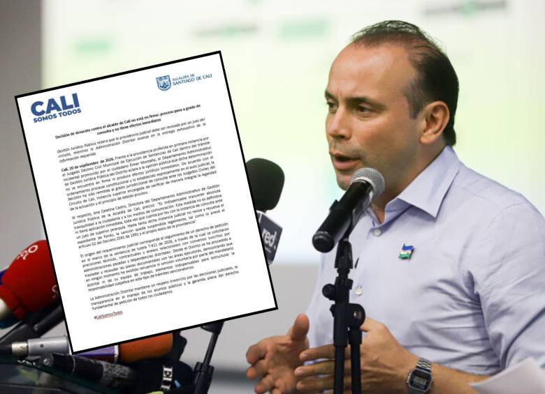 Un juzgado ordenó el arresto del alcalde de Cali, Alejandro Eder, por el desacato a una acción de tutela. La entidad respondió sobre la decisión judicial. Fotos: Colprensa y @AlcaldiaDeCali