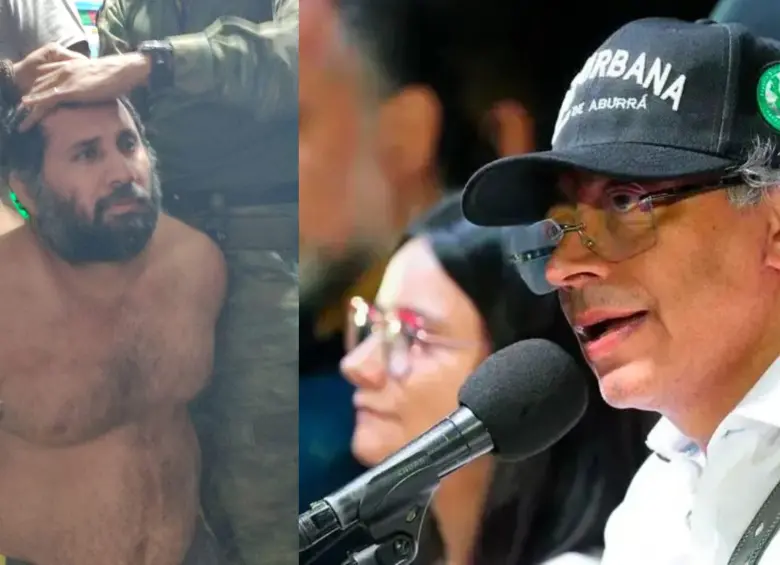 El ministro del Interior del vecino país fue preguntado por medios ecuatorianos si tenía información sobre una reunión entre alias Fito y Gustavo Petro. Fotos: EL COLOMBIANO y Ejército de Ecuador
