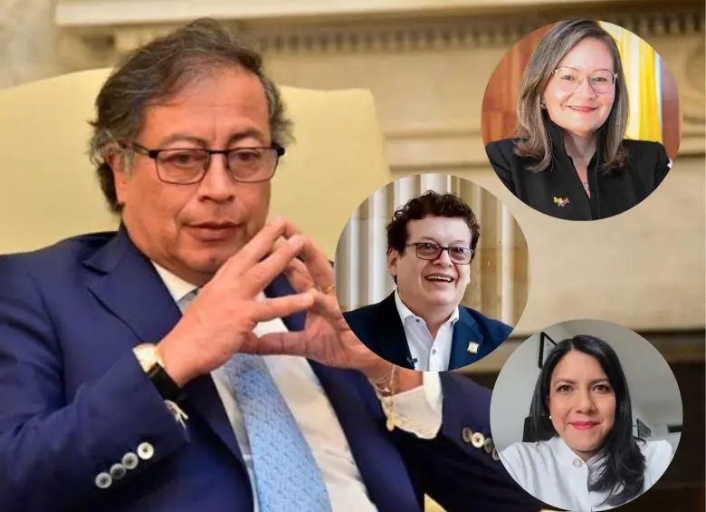 El presidente Gustavo Petro habría declinado de presentar al exrepresentante Alirio Uribe, quien es cercano al excandidato presidencial y senador Iván Cepeda. En cambio escogió a Cielo Rusinque y a Ana Bautista, cercana a Harman. FOTO: Presidencia y redes sociales