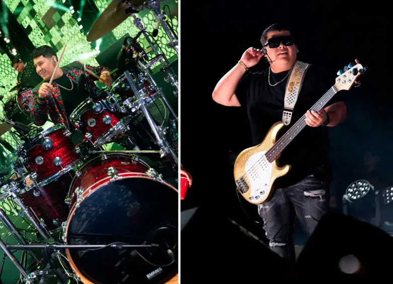 Durante su presentación en el Atanasio Girardot, los músicos revisitaron las canciones más conocidas de su repertorio. Foto: Cortesía.