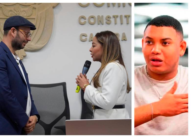 Becerra (izquierda) aseguró que las bancadas tendrán plenas garantías. Polo Polo alegó que “la diferencia no iba a ser mucha” entre los dos nominados. FOTO: X @BecerraGabo/EL COLOMBIANO