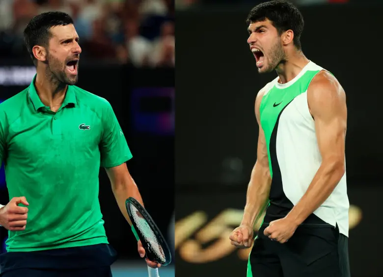 Ambos jugadores llegan tras maratones de cinco sets en semifinales: Djokovic superó a Jannik Sinner en 4 horas y 9 minutos, mientras que Alcaraz resistió calambres y fatiga para vencer a Alexander Zverev. FOTO GETTY