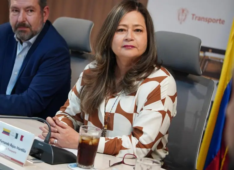 María Fernanda Rojas, ministra de Transporte. FOTO: Tomada de redes sociales @maferojas