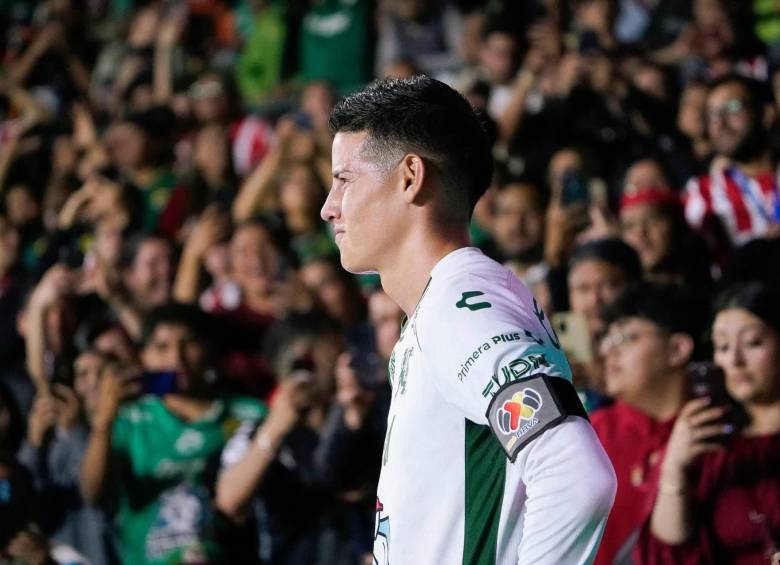 James Rodríguez en un partido con León. FOTO: REDES SOCIALES CLUB LEÓN