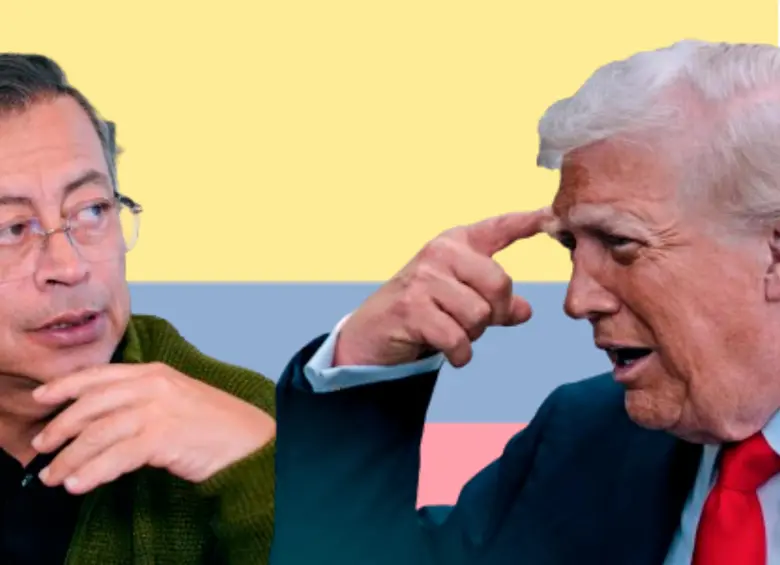 Tras los nuevos aranceles impuestos por Washington, Petro declaró “suspendido de facto” el TLC con Estados Unidos y llamó a consultas al embajador colombiano. FOTO PRESIDENCIA Y GETTY