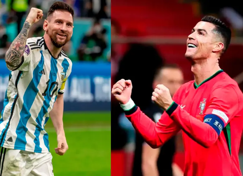 El futbolista argentino Lionel Messi y el portugués Cristiano Ronaldo tienen varios récord en las Copas del Mundo. Foto: Juan Antonio Sánchez y Getty 