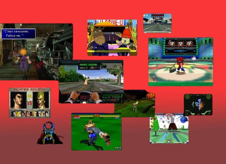 Algunos de los juegos icónicos de la PS1. FOTO: Cortesía