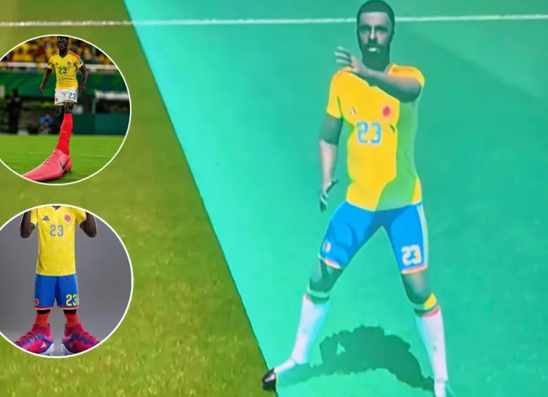 En el 90+1 el VAR anuló el gol de Dávinson Sánchez quien estaba adelantado por la punta del zapato. Fotos: Captura video @DSports y tomadas de @ElUltraDerechi1 y @fitfxhs