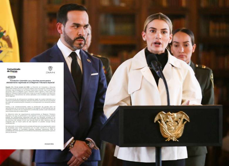 Colombia Luz y Sonrisas sí tiene registro tributario dentro del régimen especial, según informó la Dian. FOTO Colprensa y Dian