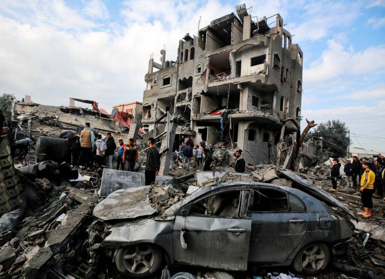 El 85% de la población de Gaza salió desplazada de manera forzada, debido a los bombardeos y la incursión terrestre de Israel. FOTO getty
