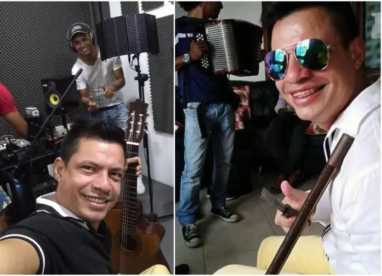 El músico Reinaldo Rodríguez compartiendo momentos de los ensayos en grupo de los que hacía parte. FOTOS: Cortesía redes sociales Reinaldo Rodríguez Ospina