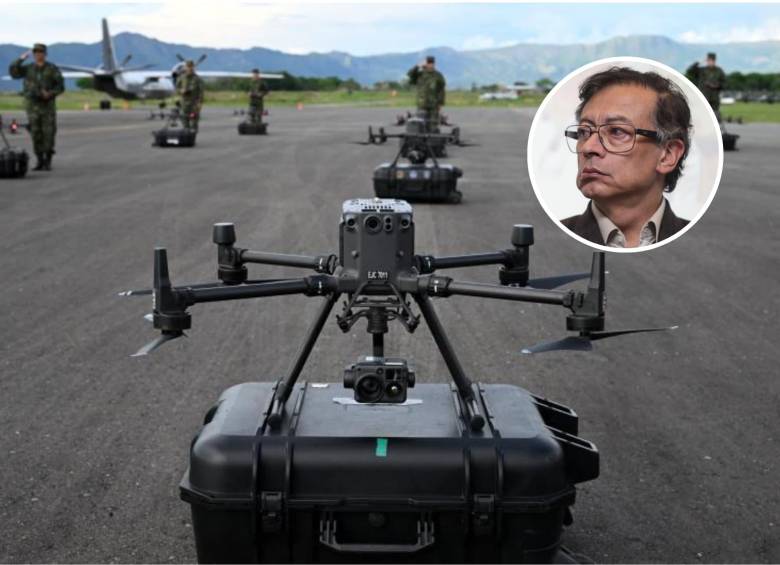 El Batallón de Aeronaves No Tripuladas (BANOT) es la primera unidad militar especializada en drones de Latinoamérica, lanzada oficialmente en el Fuerte Militar de Tolemaida. FOTO AFP 