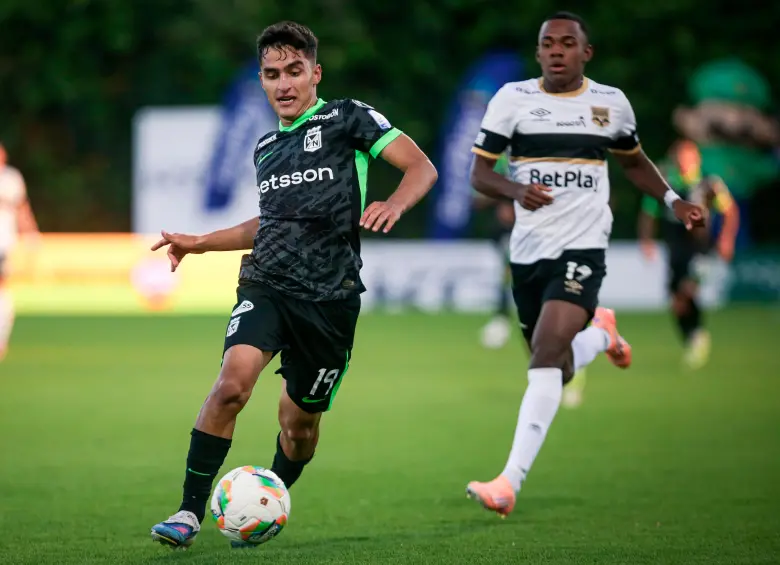 Atlético Nacional ganó en su visita a Internacional de Bogotá en la ida de los playoffs de cuartos de final de la Liga. Rengifo marcó el gol del triunfo verdolaga. FOTO: COLPRENSA