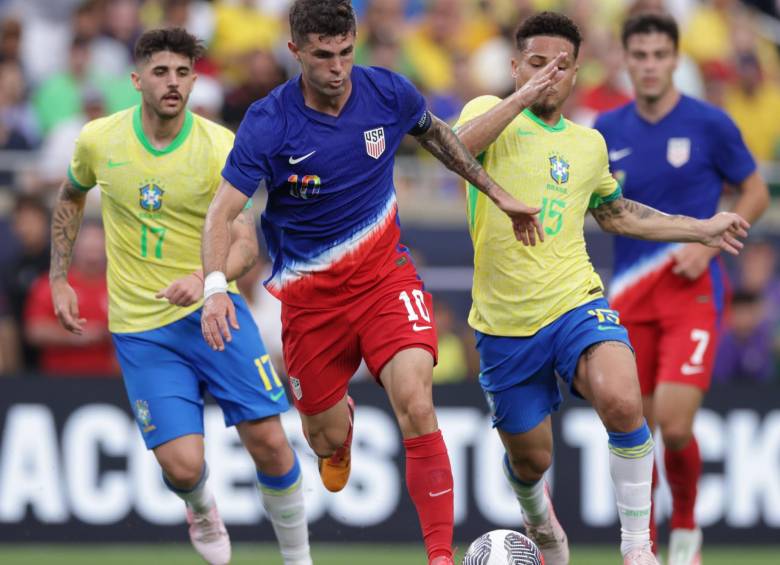 Christian Pulisic fue la gran figura del equipo estadounidense tras marcar el empate ante Brasil. FOTO: CUENTA DE X @USMNT