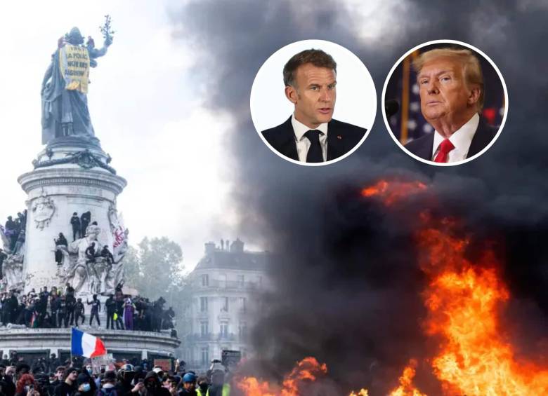Trump aprovechó los problemas que está enfrentando Francia para decir que lo mismo puede ocurrir en Estados Unidos si el Partido Demócrata recupera el control del Congreso el próximo 3 de noviembre. Foto: AFP.