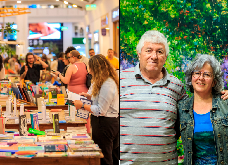 Juan José Hoyos y Maryluz Vallejo (a la derecha) han publicado libros sobre la crónica en Antioquia y en Colombia. Ambos estuvieron en la Fiesta Cultura y Libros en El Tesoro. Fotos Camilo Suárez.