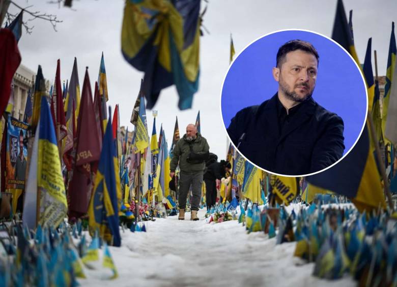 El presidente ucraniano Volodomir Zelenski aseguró que “Putin no ha logrado sus objetivos. No quebró a los ucranianos”. Foto: AFP. 