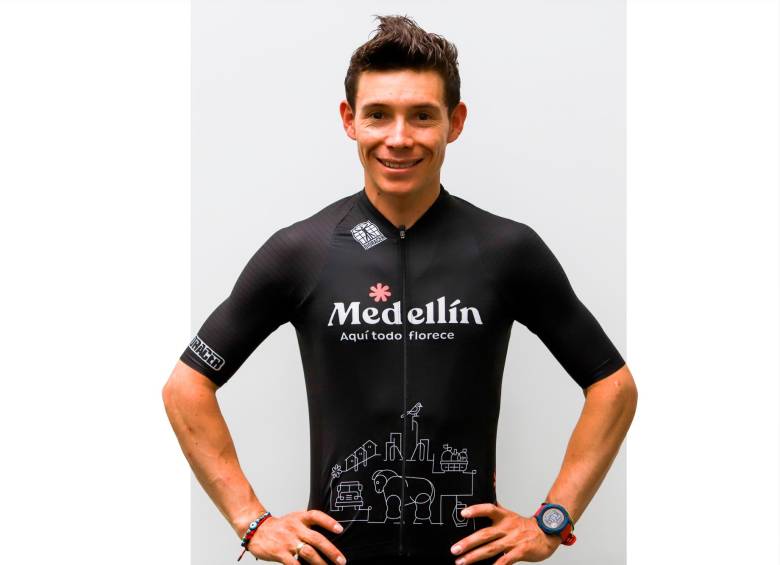 Miguel Ángel López viene de ser cuarto en la última Vuelta a España. Se muestra feliz y motivado al ser fichado por el Team Medellín. FOTO CORTESÍA ÉDER GARCÉS-ADN Cycling