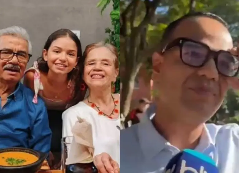El padre y la sobrina del periodista de Caracol fueron hallados sin vida en Cali. Fotos: redes sociales y captura video Blu Radio