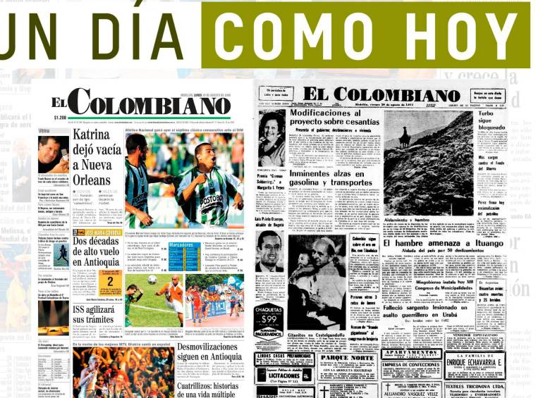 Un día como hoy 29 de agosto