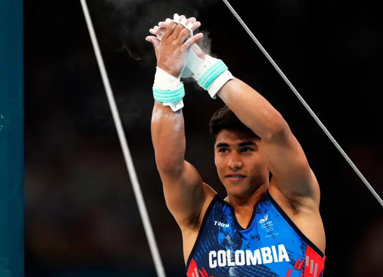 Ángel Barajas, de 19 años de edad, ya goza de respeto entre la élite de la gimnasia artística mundial. FOTO. GETTY