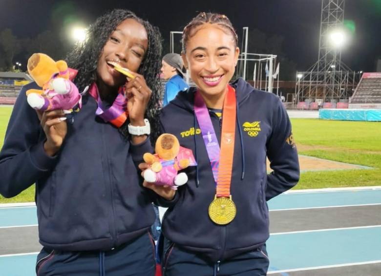 Colombia ganó la medalla de oro en los 4x400 femenino en los Juegos Sudamericanos. FOTO: Instagram linalicona_200