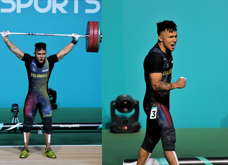 El pesista colombiano Luis Javier Mosquera se quedó con la presea de plata en los Juegos Panamericanos de Chile 2023. 