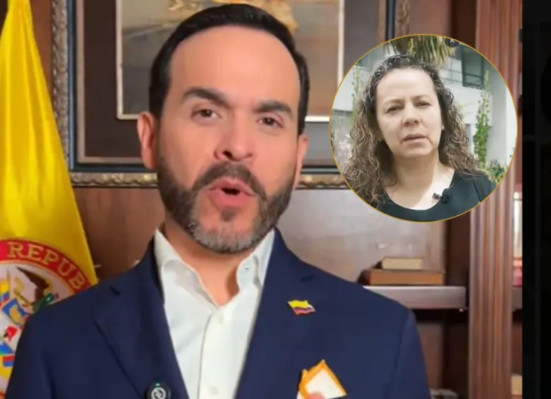 Abelardo de la Espriella, candidato presidencial, y Adriana Cely, hermana de Rosa Elvira. Foto: capturas de video