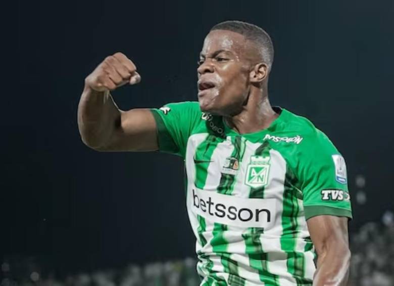 Román celebrando su gol en la final contra Deportes Tolima en el Atanasio Girardot. FOTO: ATLÉTICO NACIONAL