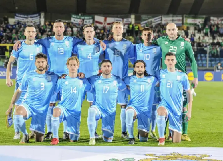 La Selección de San Marino ocupa el último lugar del escalafón Fifa (210) y con solo tres victorias en 219 partidos oficiales FOTO: Tomada de redes sociales @SanMarinoTeam