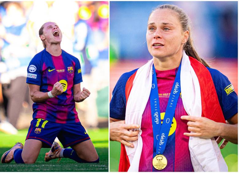 La delantera Ewa Pajor encaminó la victoria del Barcelona. FOTO: Tomada de redes sociales @FCBfemeni