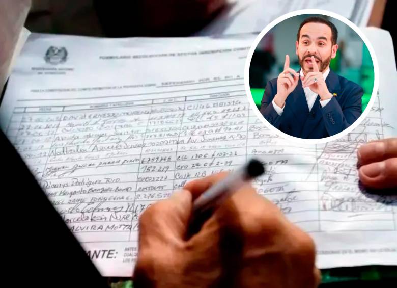 Según la denuncia, de los 5,7 millones de rúbricas presentadas por el aspirante, solo 1,9 millones fueron válidos; no obstante, superó el mínimo exigido por la ley. FOTO: COLPRENSA-EL COLOMBIANO-MANUEL SALDARRAIGA 