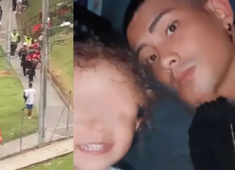 La bebe junto a Juan Camilo, su padre. FOTO: Cortesía La Patria y redes sociales