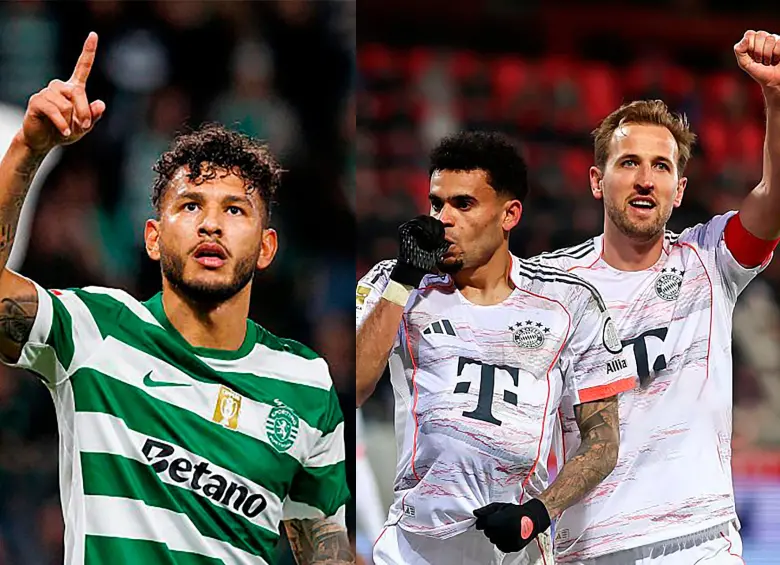 El delantero samario Luis Javier Suárez es una de las figuras del Sporting de Lisboa portugués. El extremo guajiro Luis Díaz es el mejor fichaje del Bayern Múnich. Foto: Getty