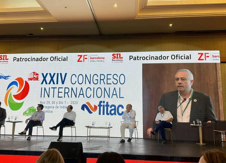 El Congreso Internacional de Agentes Logísticos que se lleva a cabo en Cartagena. FOTO: TWITTER @asociacionZFA