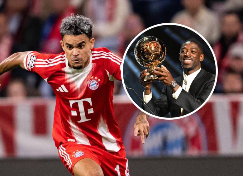 Actualmente, Luis Díaz es el jugador estandarte de Colombia en el mundo, luego de sus actuaciones destacadas con Selección Colombia y Bayern Múnich. FOTO: Redes sociales @FCBayern y @ballondor
