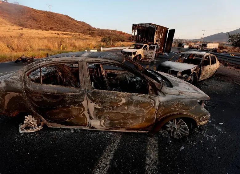 La muerte de alias ‘El Mencho’ ocasionó diversos episodios de violencia en el país, especialmente en Jalisco, donde se activó “código rojo” durante tres días. FOTO: Getty Images. 