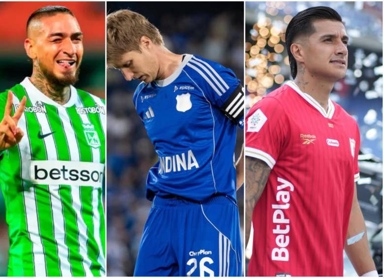 Los jugadores de los cuatro equipos colombianos que jugarán esta fase preliminar de Copa Sudamericana, conforman el once más valioso. FOTO: Camilo Suárez y redes sociales de Millonarios y América de Cali