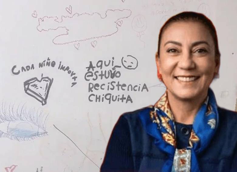 María Carolina Restrepo ordenó quitar mural del ICBF. FOTO: Captura de video y Presidencia