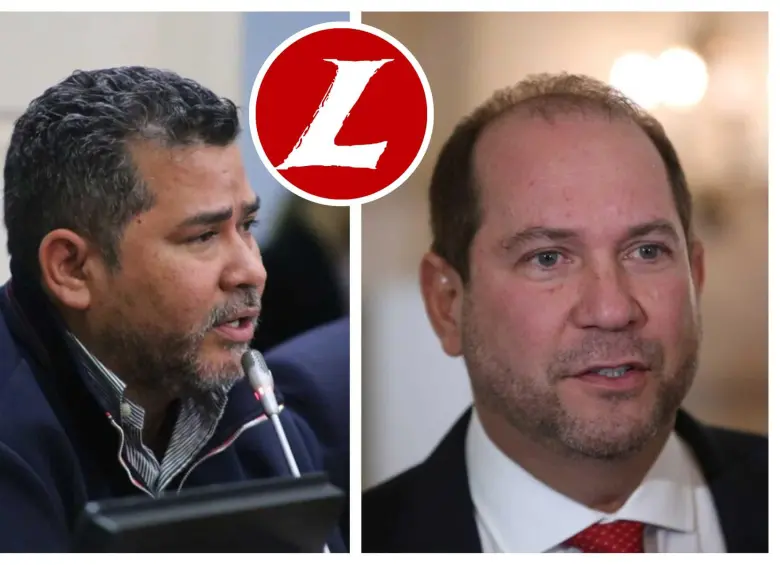 Este miércoles Chacón (izquierda) formalizó su aspiración y, reconociendo que no tiene el respaldo del oficialismo liberal, reivindicó que no es “empleado de nadie”. García (derecha) aún no se pronuncia. FOTO: COLPRENSA