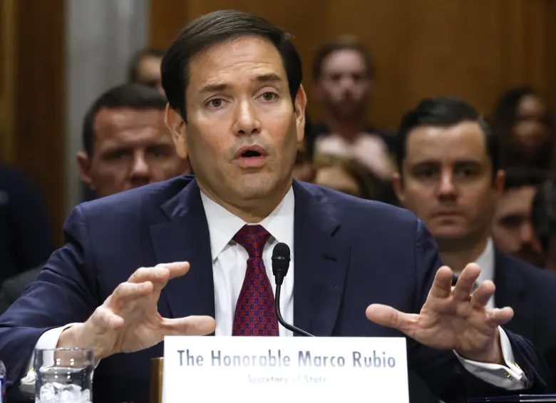 Marco Rubio difundió un mensaje en video dirigido este miércoles al pueblo cubano. FOTO; Chip Somodevilla/Getty Images