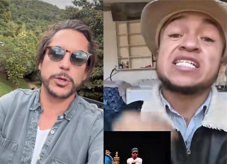Alejandro Riaño y Jhon Alejandro Vargas. Fotos: captura de pantalla Instagram @alejandroria y captura de video TikTok