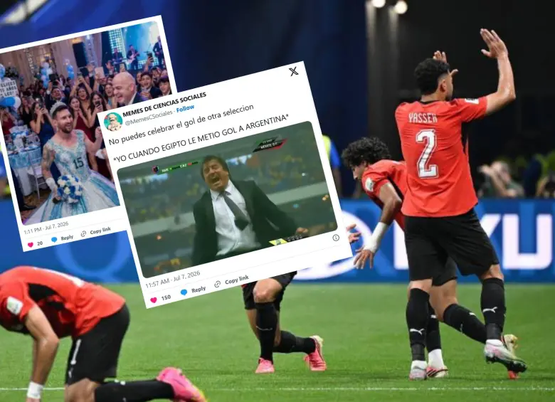 Las redes explotaron con memes tras la remontada de Argentina frente a Egipto. Foto: Xinhua / redes sociales 