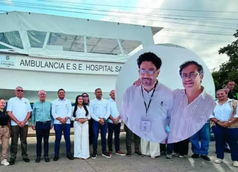 Desde hace tres años se conoce a Laza como el “zar de la contratación directa”. Es el segundo de izquierda a derecha. Fotos: Cortesía y MinSalud.