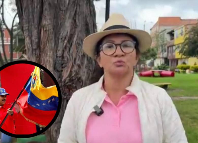 La senadora del partido Comunes, Sandra Ramírez, ha sido cuestionado por su video de forma premeditada felicitando a Nicolás Maduro por su victoria. Fotos: Captura de video y Partido Comunes