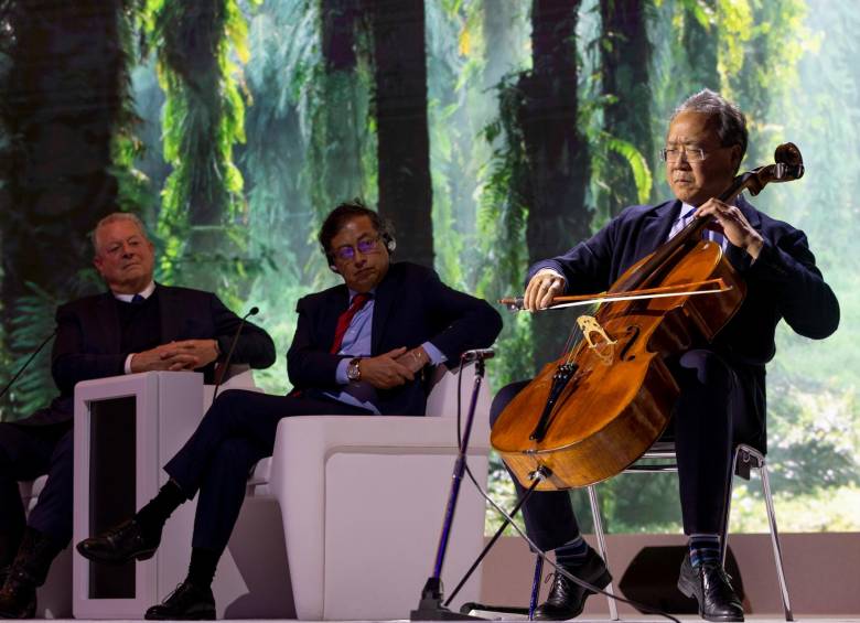 El presidente de Colombia, Gustavo Petro, intervinó en una de las sesiones del Foro Económico Mundial en Davos, Suiza. FOTO tomada de WEF